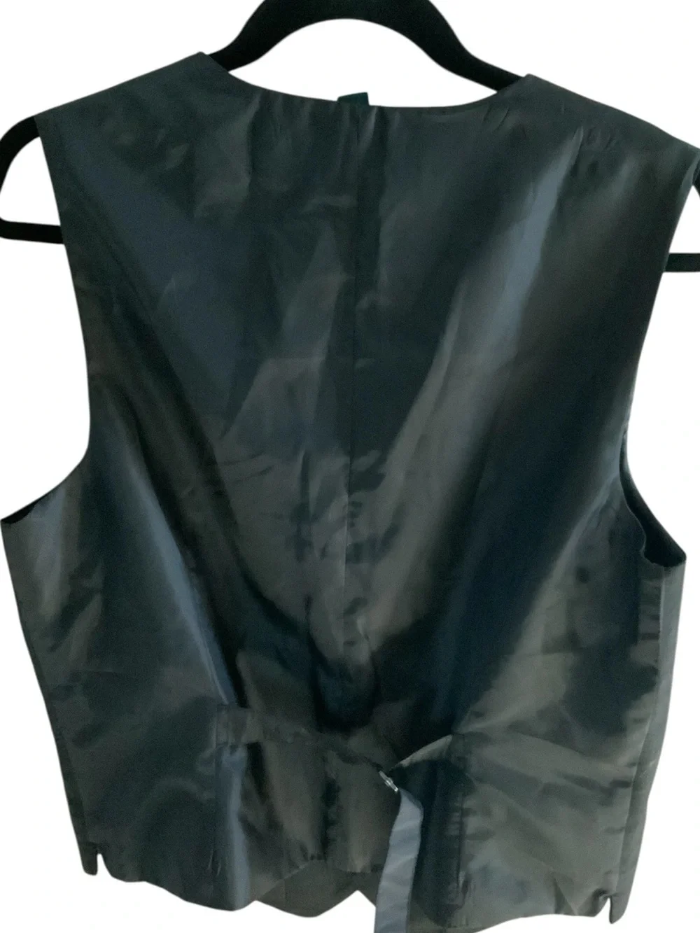 Y2K Perry Ellis Men's Black Gray Vest SZ SMALL